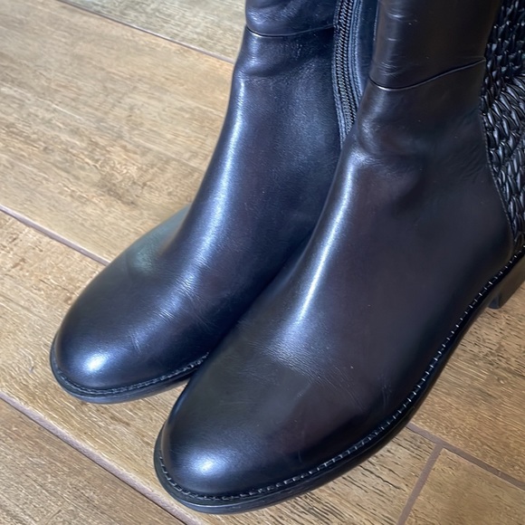 Cole Haan black riding boots - Picture 4 of 9
